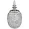 Silver 13" High Ceramic Decorative Jar with Lid