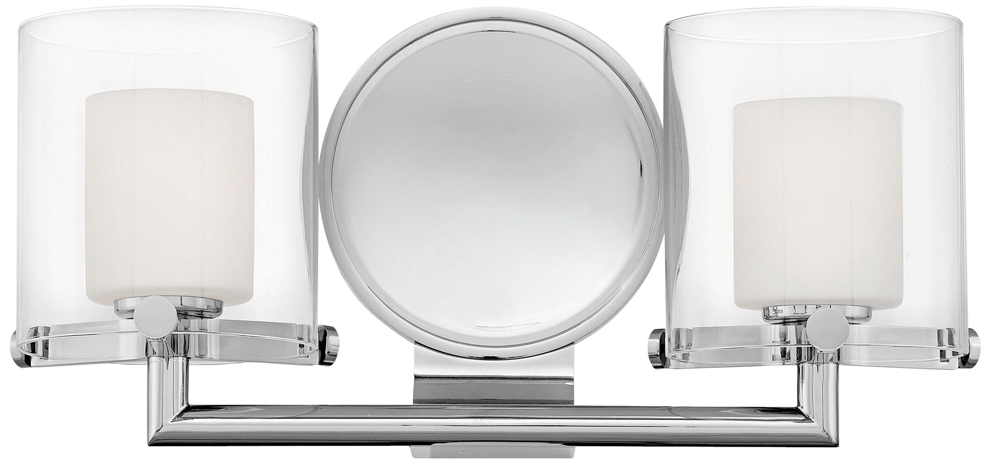 Hinkley Rixon 7" High Chrome 2-Light Wall Sconce