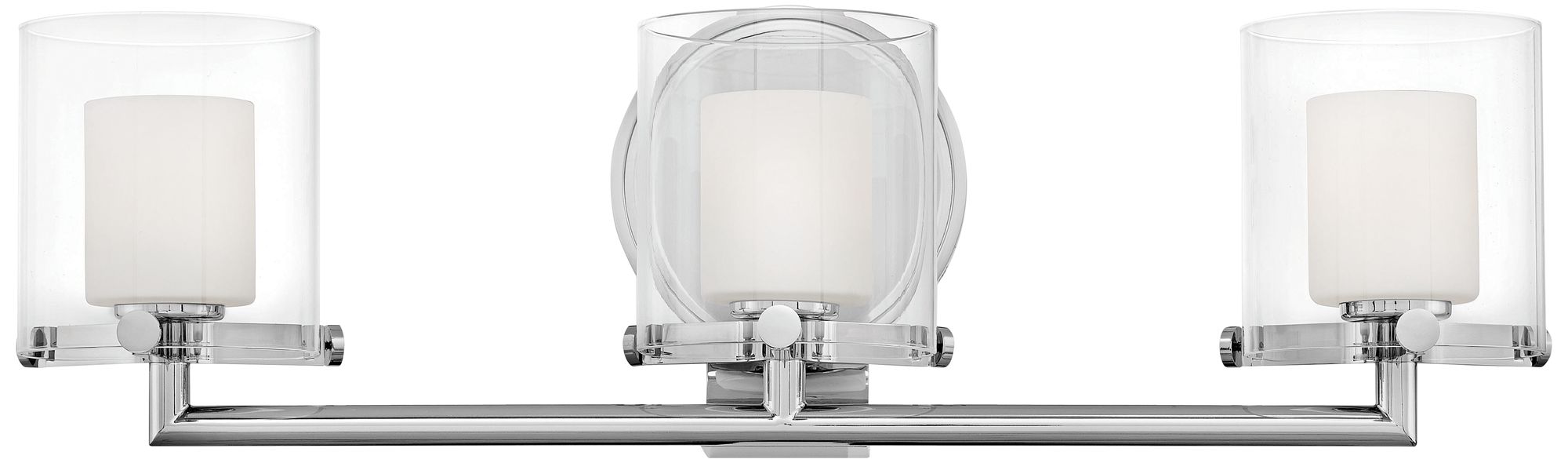 Hinkley Rixon 24" Wide Chrome 3-Light Bath Light