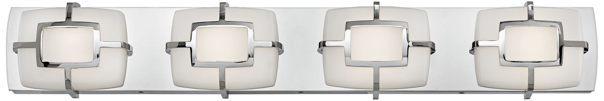 Sisley 29 3/4" Wide Polished Nickel 4-Light LED Bath Light