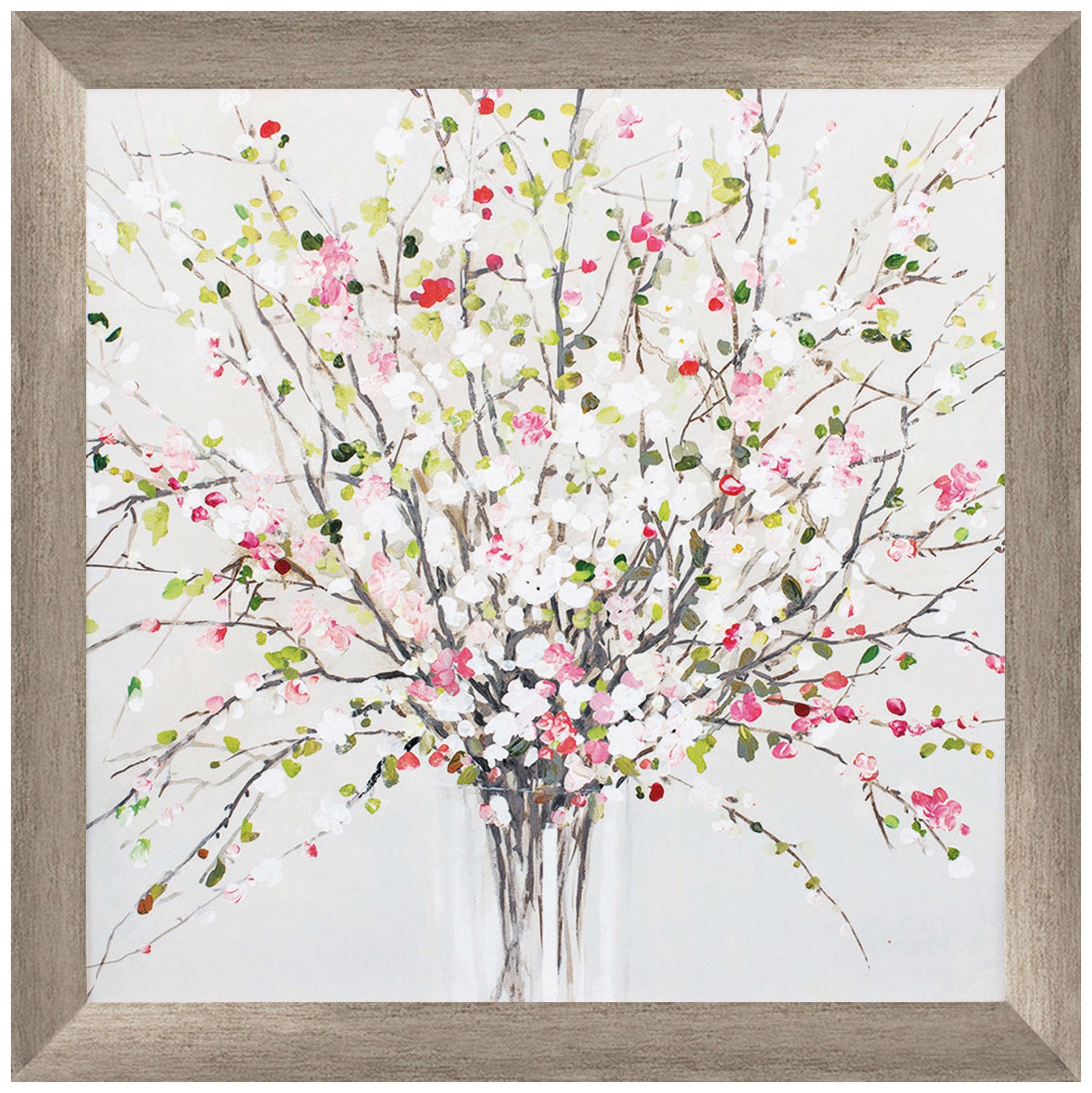 Spring Bouquet 30" Square Framed Wall Art 44P94 Lamps Plus