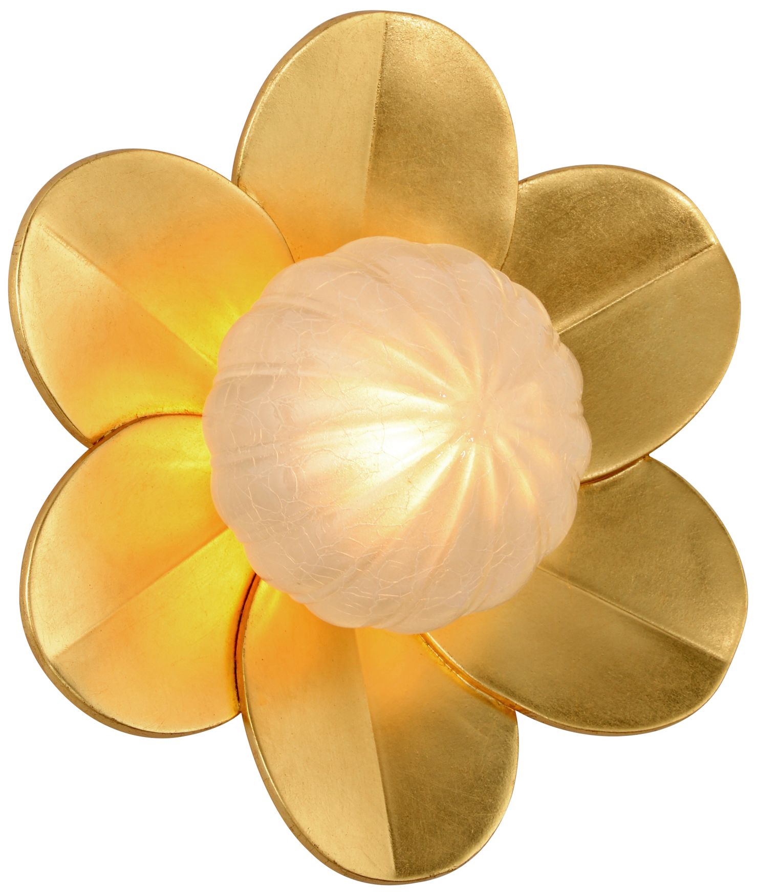 Corbett Gigi 10" High Gold Leaf LED Wall Sconce