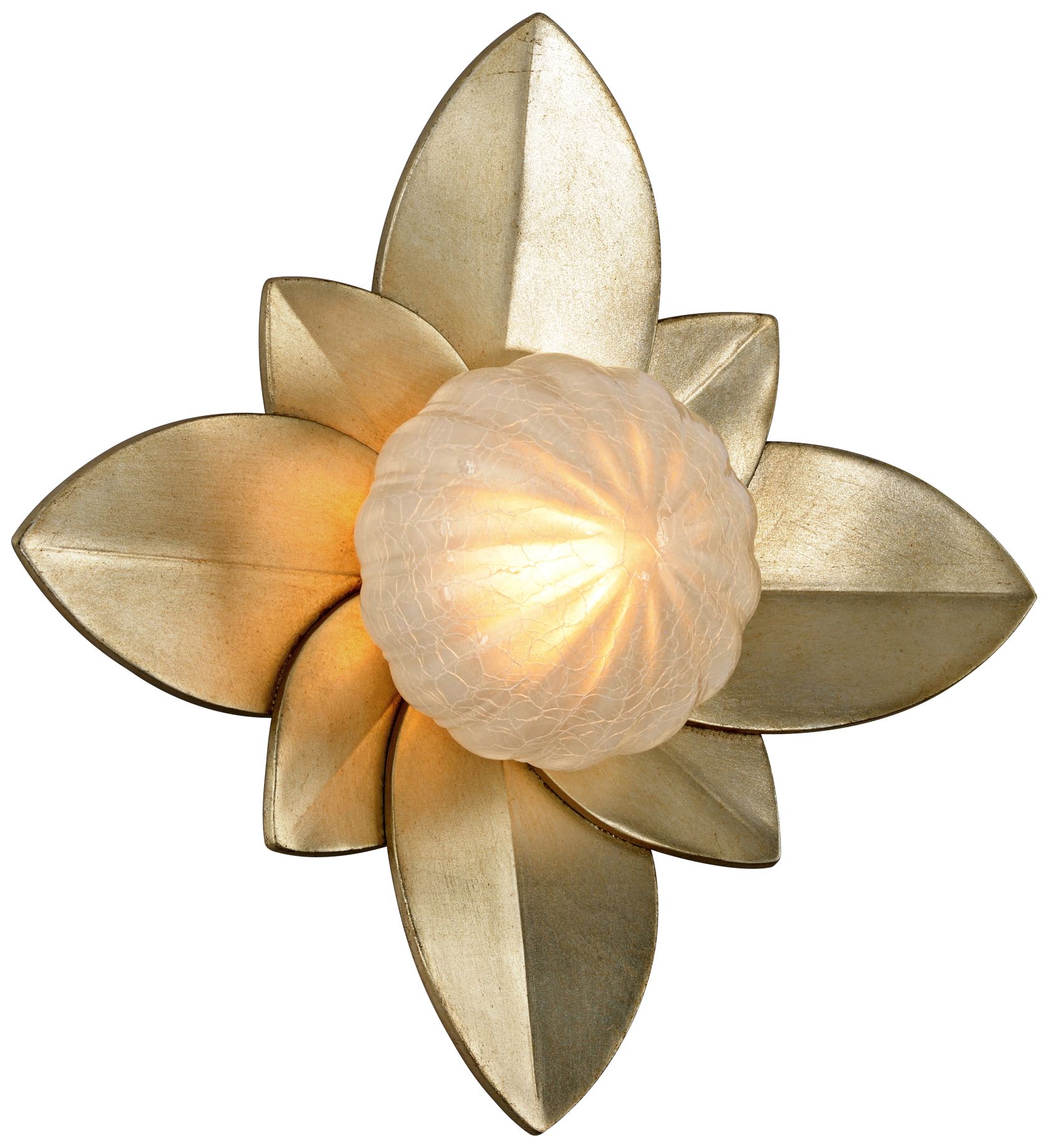 Corbett Gigi 12" High Silver Leaf LED Wall Sconce