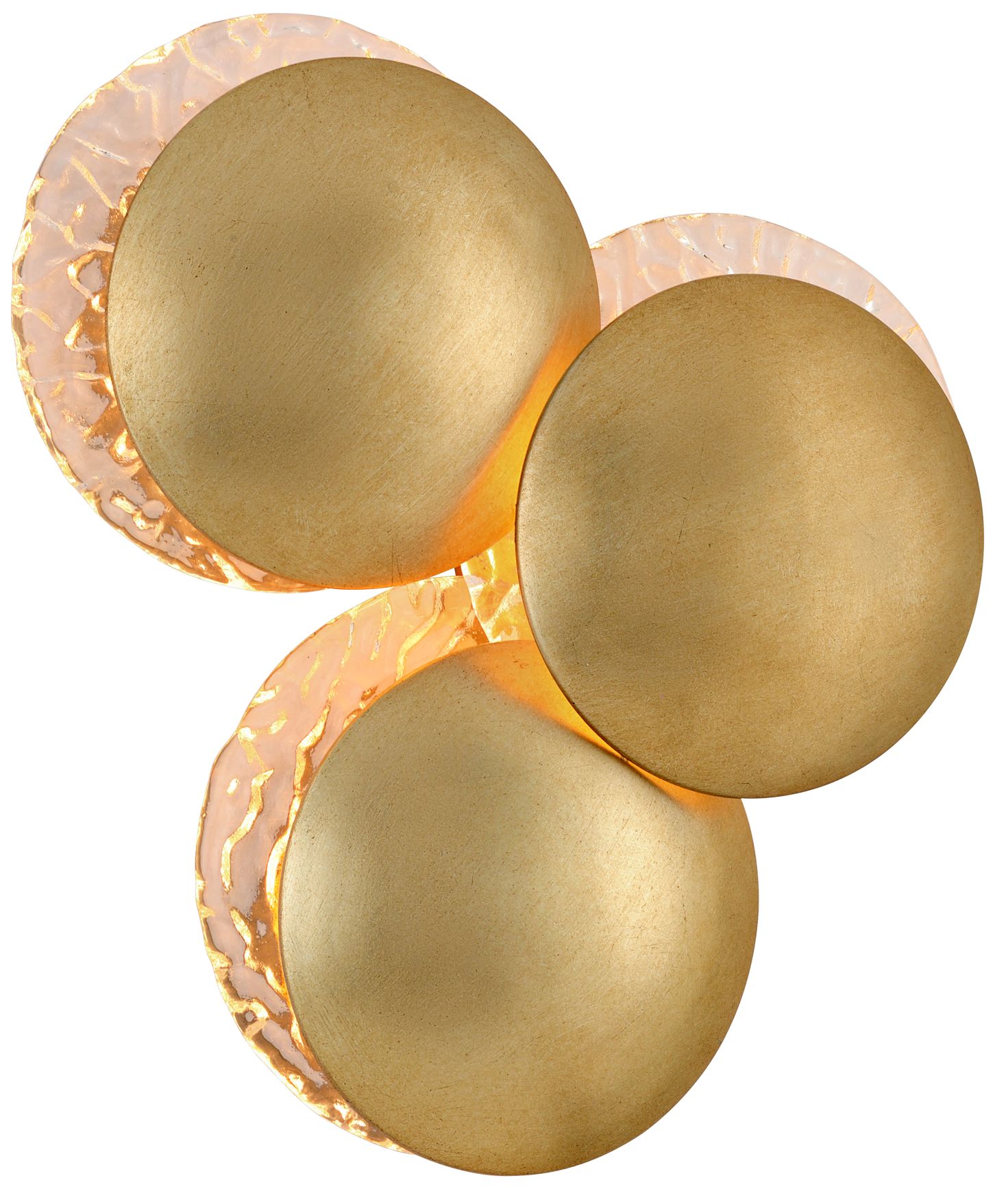 Corbett Libra 17" High Silver Leaf 3-Light LED Wall Sconce