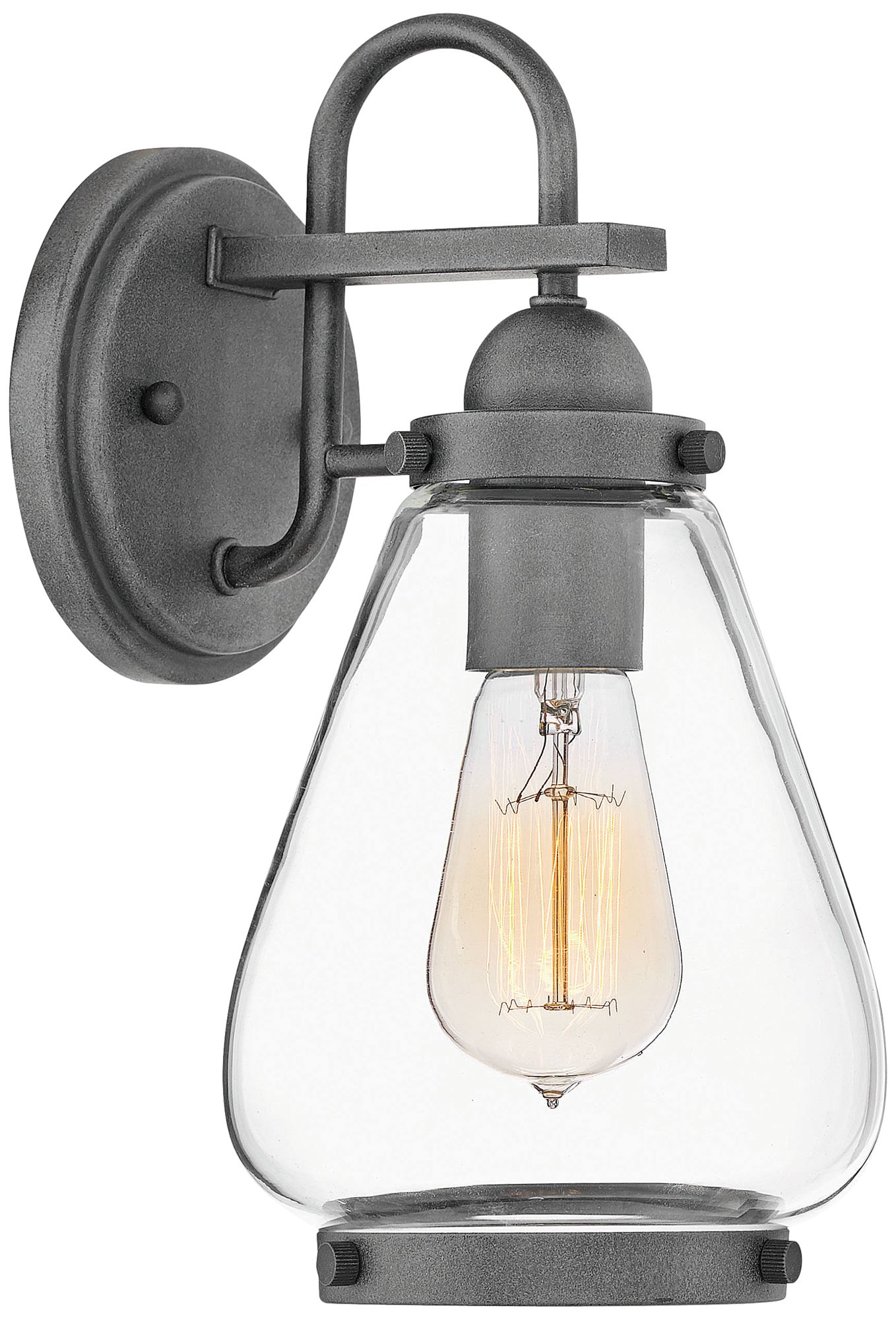 Hinkley Finley 11 3/4" High Aged Zinc Outdoor Wall Light