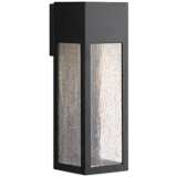 Hinkley Rook 15&quot; High Satin Black LED Outdoor Wall Light