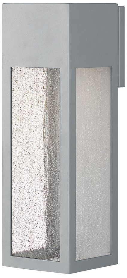 Hinkley Rook 15" High Titanium LED Outdoor Wall Light