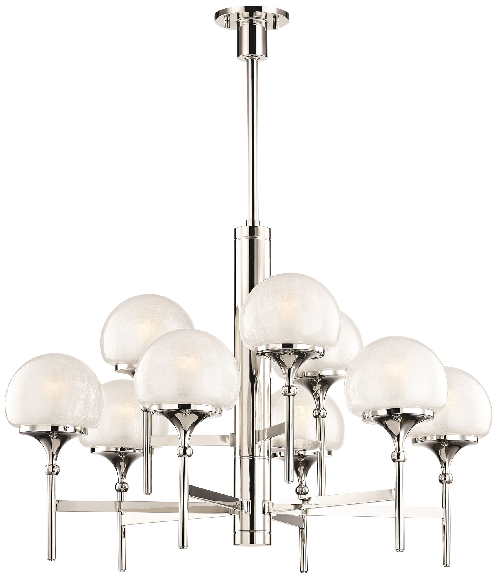 Hudson Valley Salem 36"W Polished Nickel 9-Light Chandelier