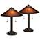Mica Mission-Style 18 1/2" High Desk Lamps - Set of 2