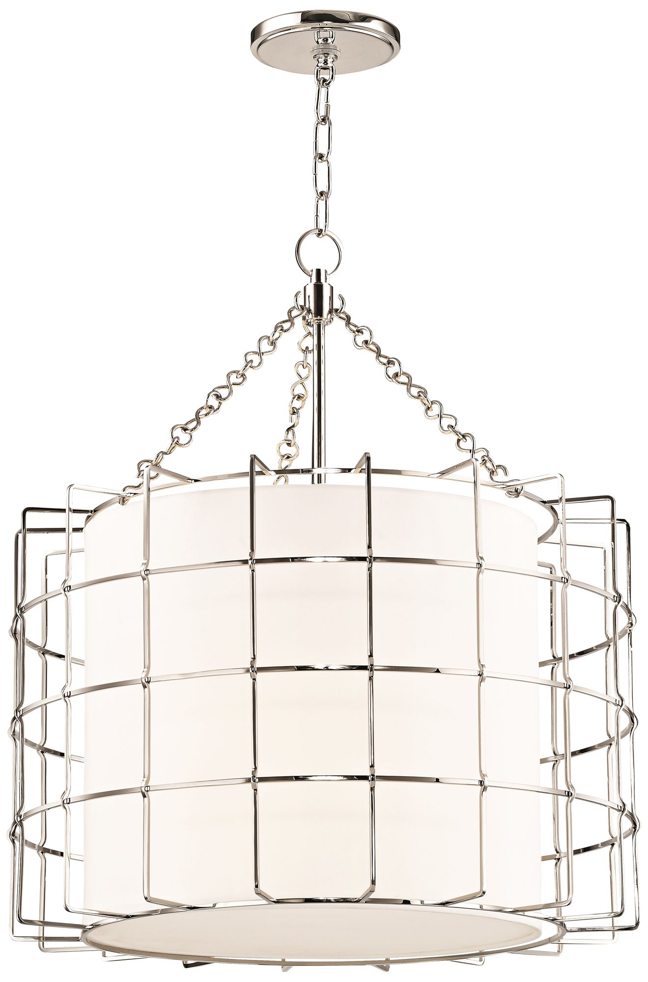 Sovereign 24" Wide Polished Nickel LED Pendant Light