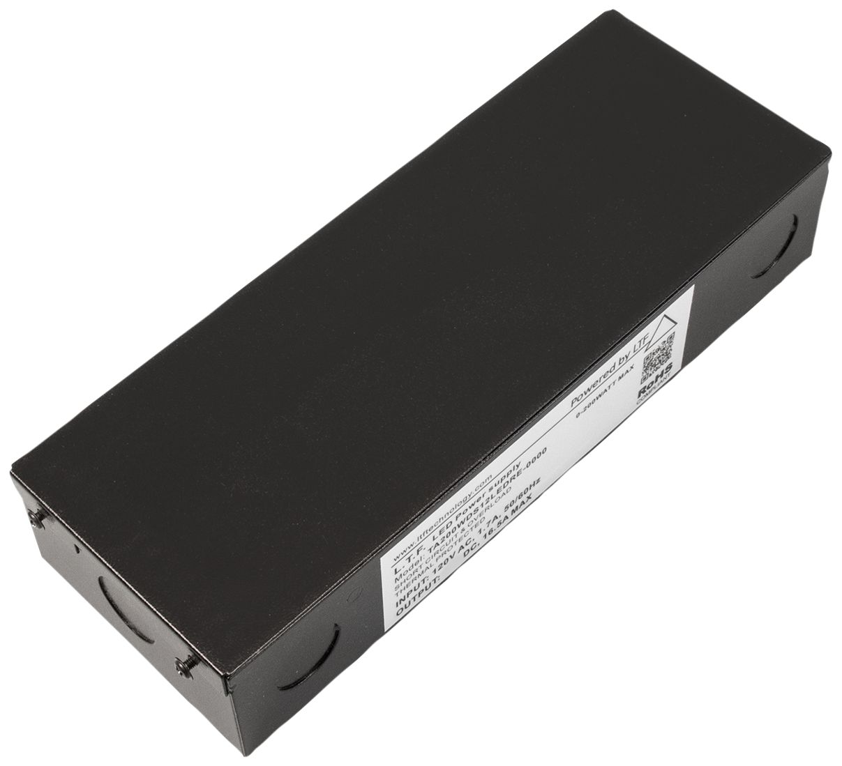 SlimEdge 3.5" Wide Black 24VDC 100W LED Dimmable Power Supply