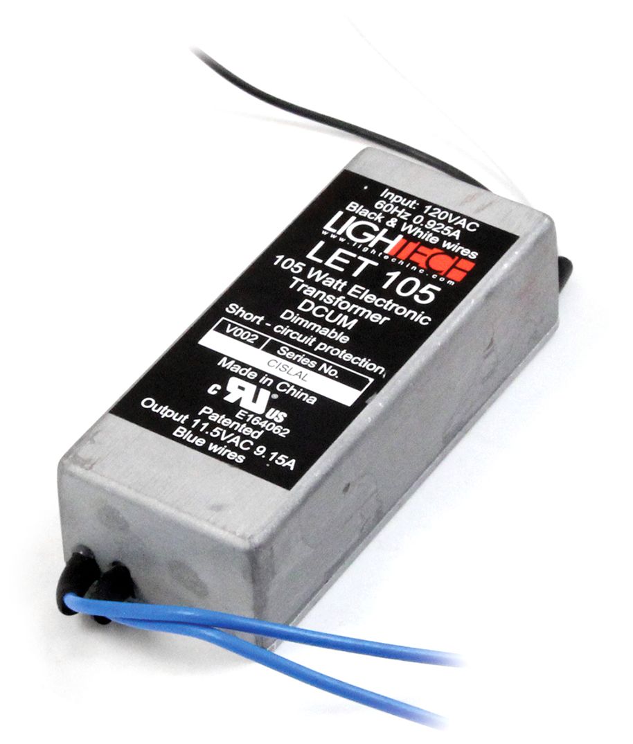 SlimEdge 1.3" Wide 12V AC-50W-105W Electronic Transformer