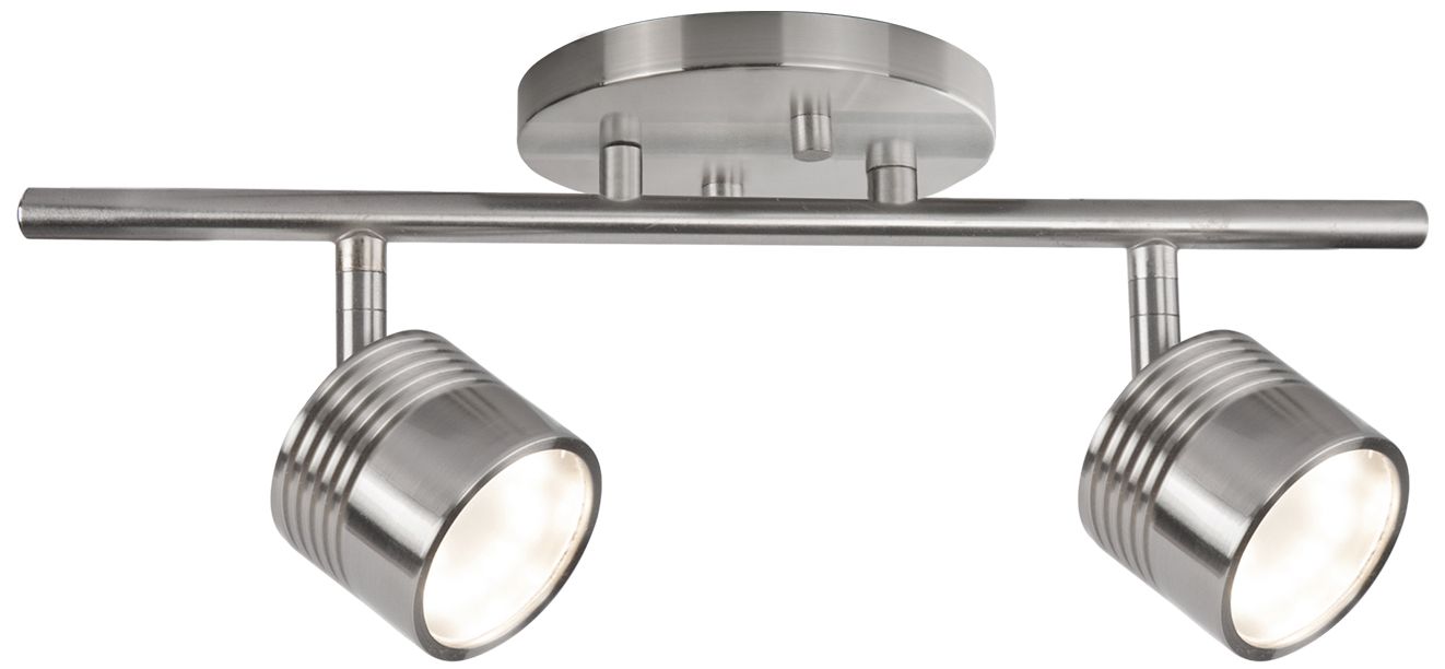 Lyra 2-Light Brushed Nickel LED Track Fixture