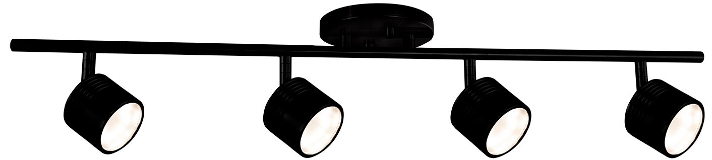 Lyra 4-Light Black LED Track Fixture