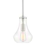 Roselle 8 1/2&quot; Wide Brushed Nickel Mini Pendant