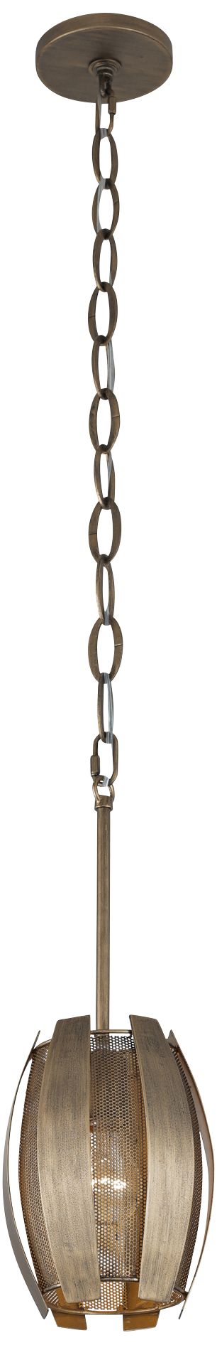 Varaluz Sawyers Bar 6 1/2" Wide Havana Gold Mini Pendant