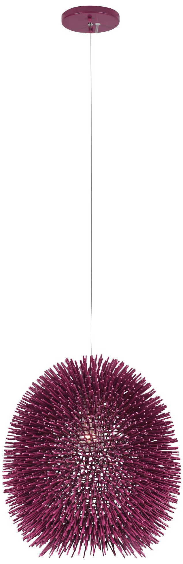 Varaluz Urchin 13" Wide Plum Pendant Light