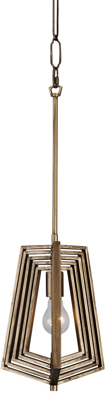 Varaluz Gymnast 10" Wide Havana Gold Mini Pendant