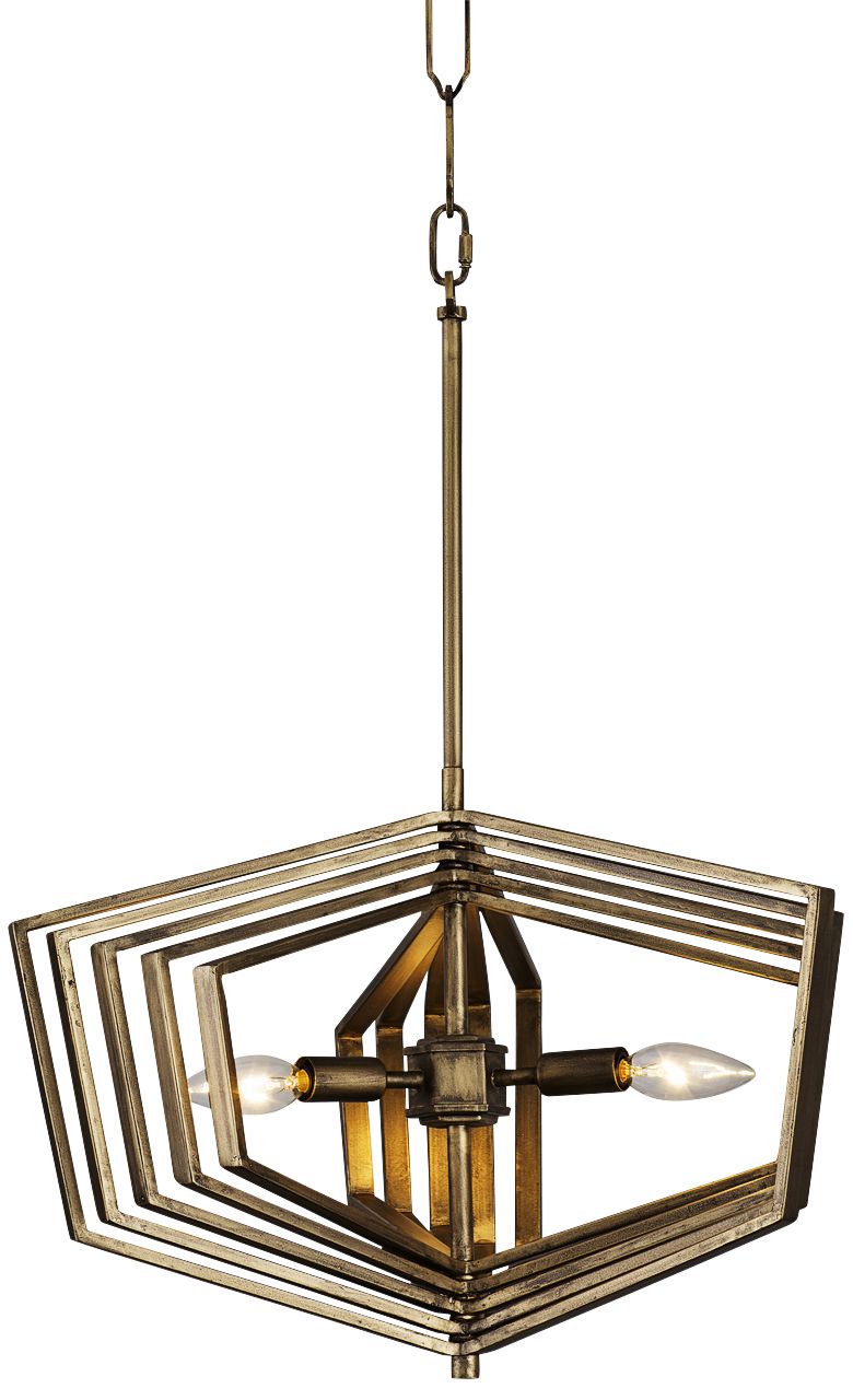 Varaluz Gymnast 20" Wide Havana Gold 3-Light Pendant