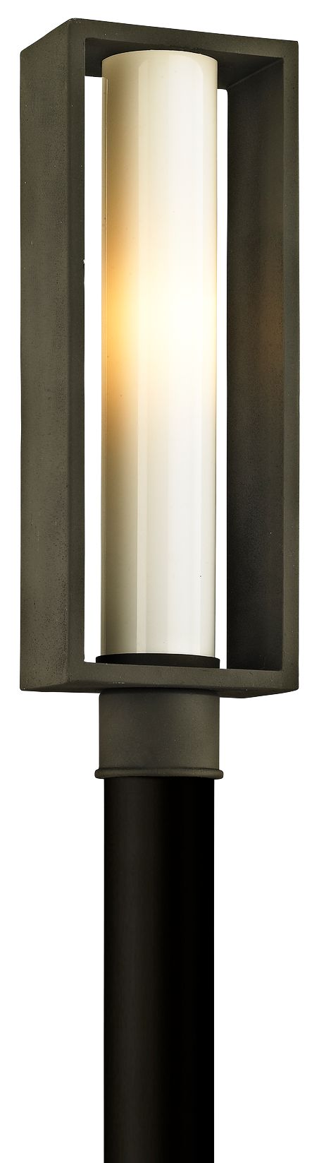 Mondrian 20 1/4" High Textured Bronze Outdoor Post Light