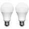 75W Equivalent Frosted 12W A19 LED Non-Dimmable Bulb 2-Pack