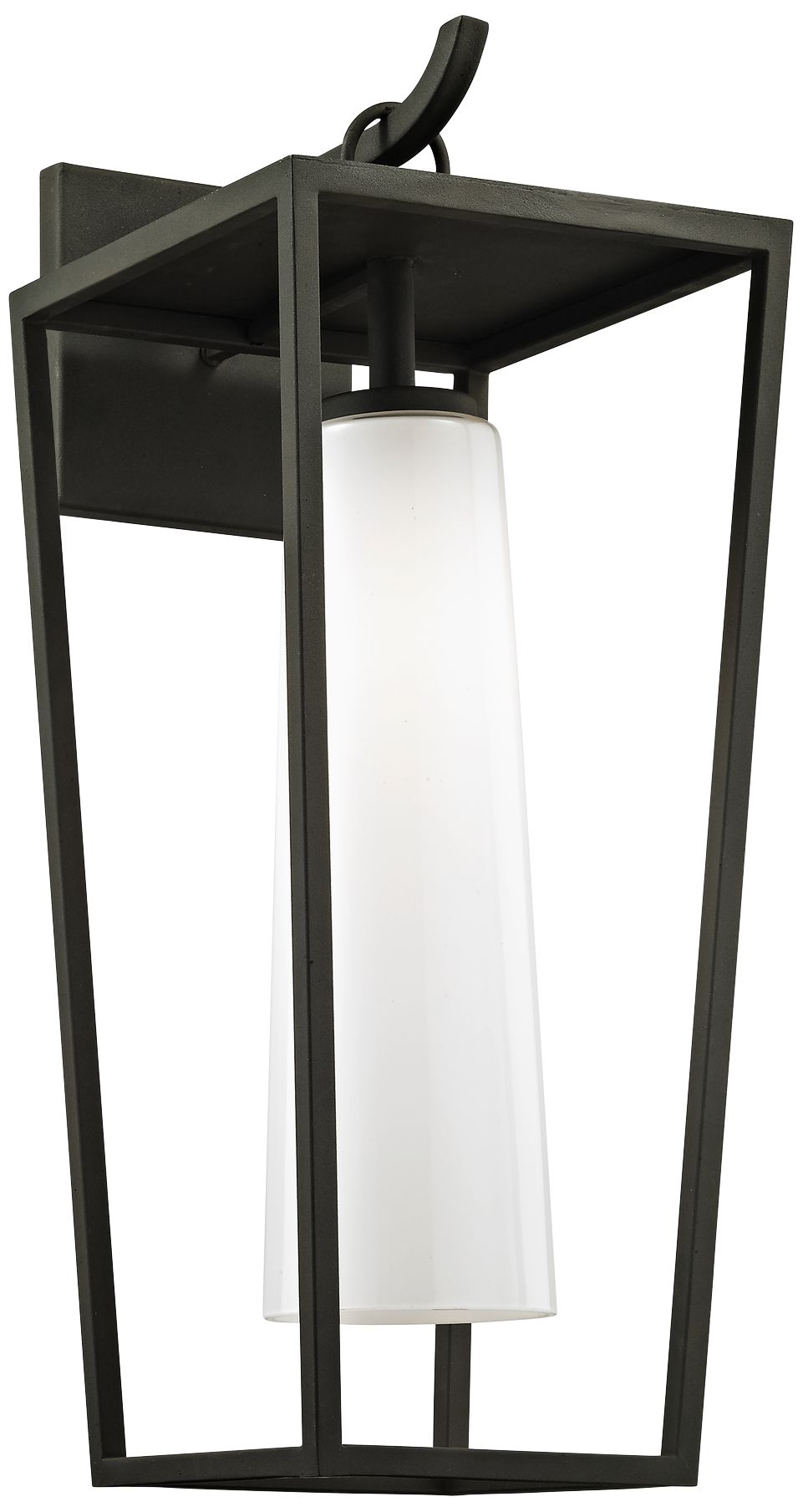 Mission Beach 23" High Textured Black Outdoor Wall Light