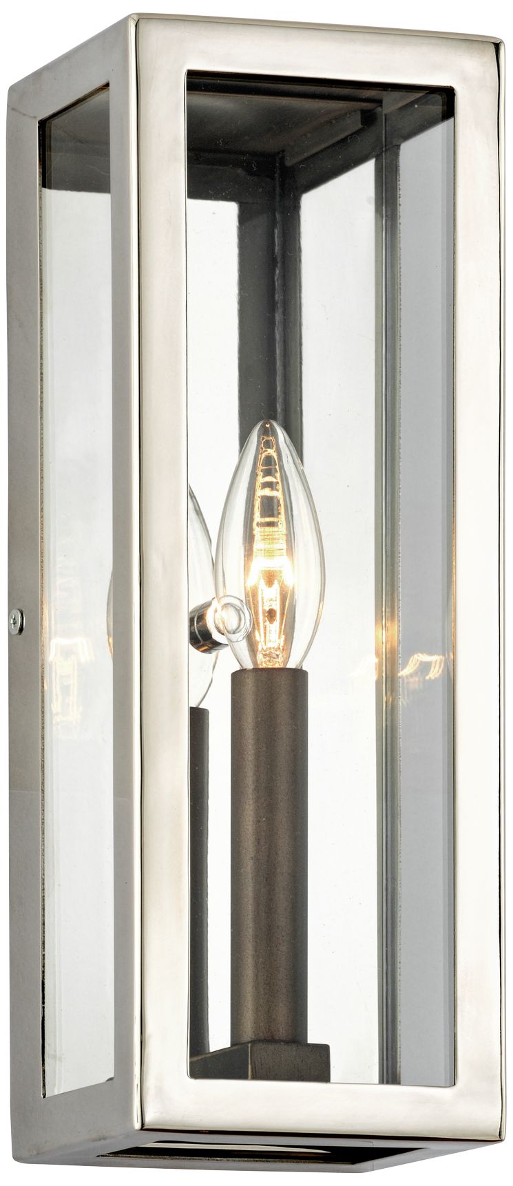 Morgan 12 1/2" High Polished Stainless Outdoor Wall Light