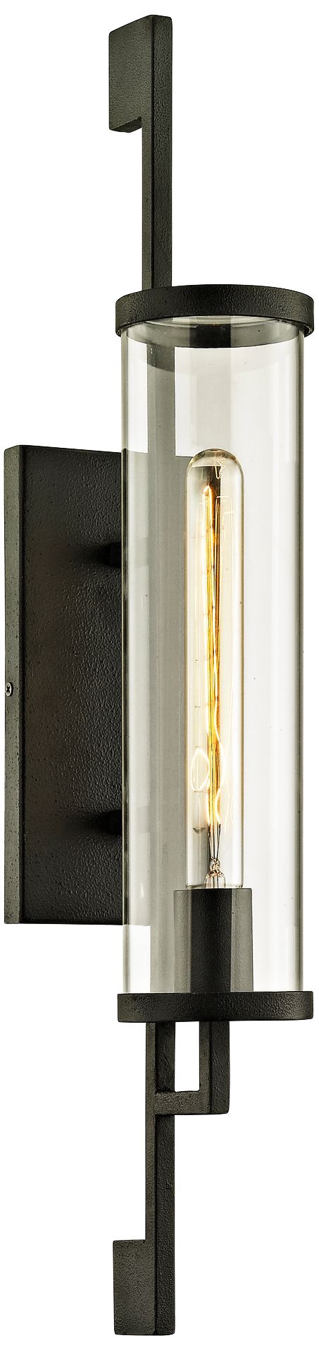 Park Slope 26" High Forged Iron Outdoor Wall Light