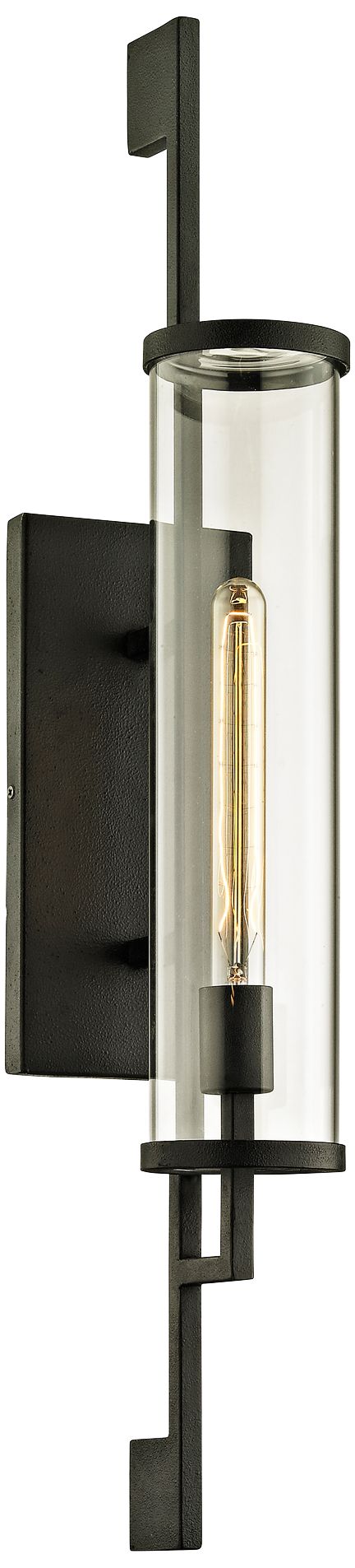 Park Slope 32" High Forged Iron Outdoor Wall Light