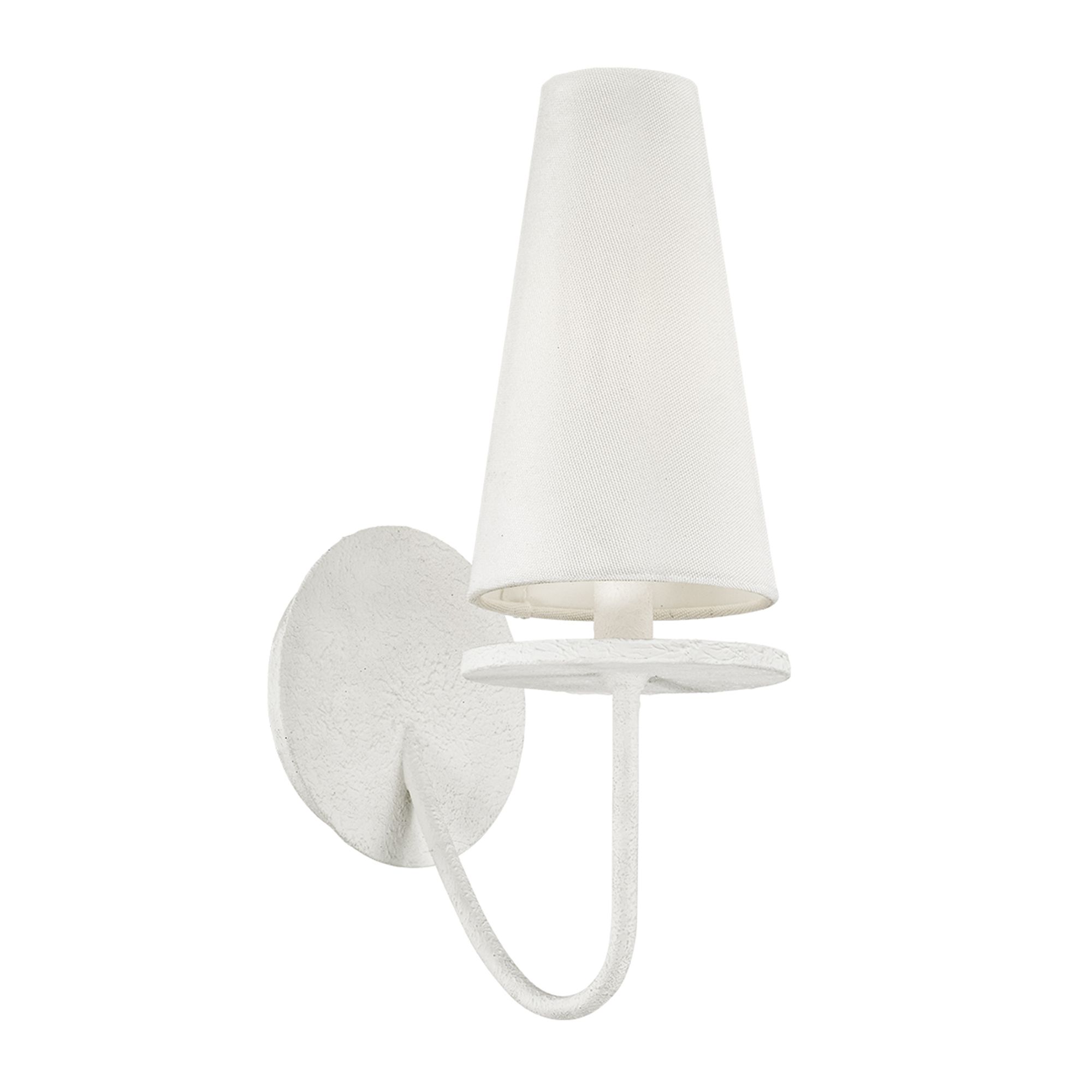 Marcel 14 1/4" High Gesso White Wall Sconce