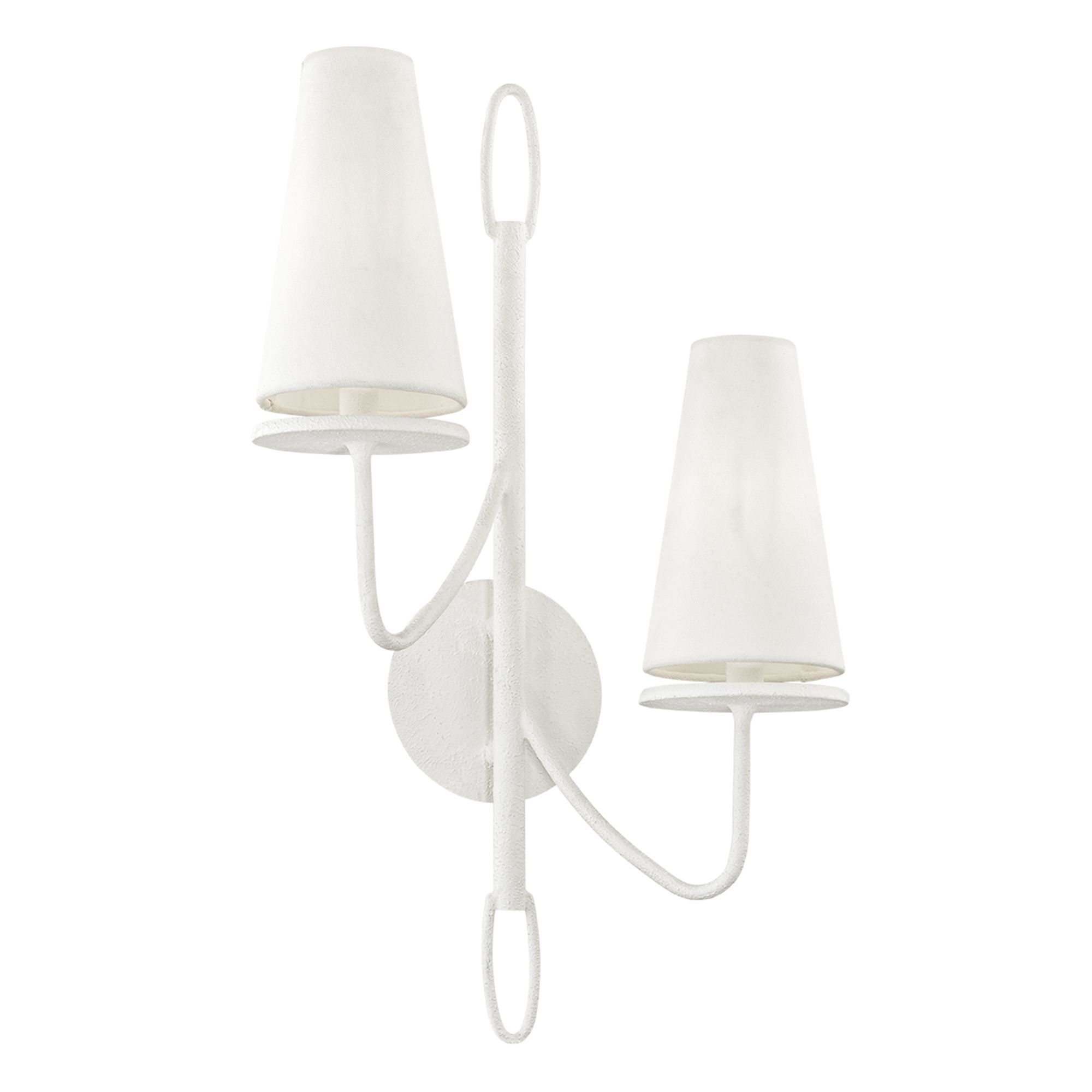 Marcel 23 1/2" High Gesso White 2-Light Wall Sconce