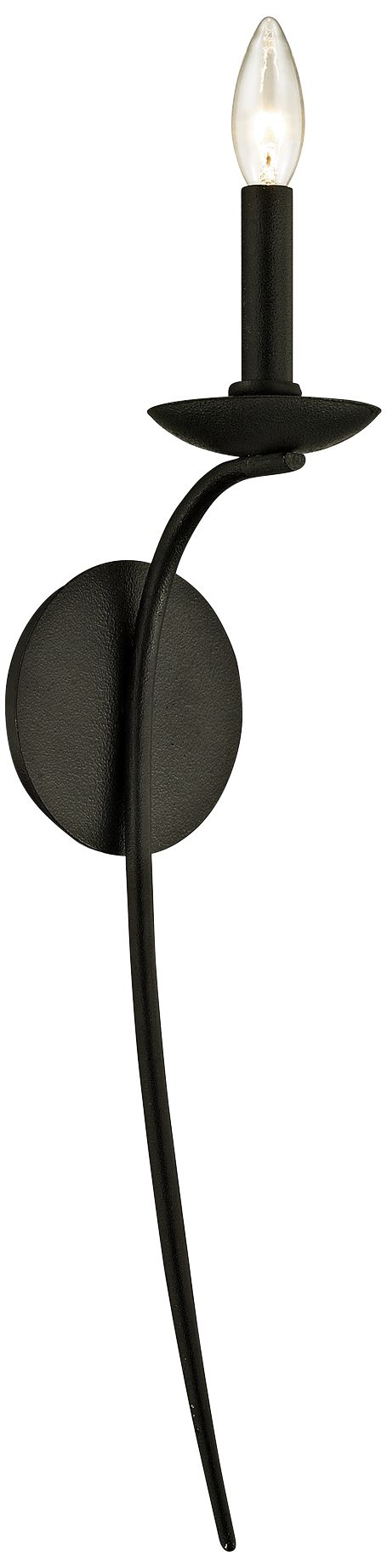 Sawyer 26 1/2" High Forged Iron Candle Style Wall Sconce