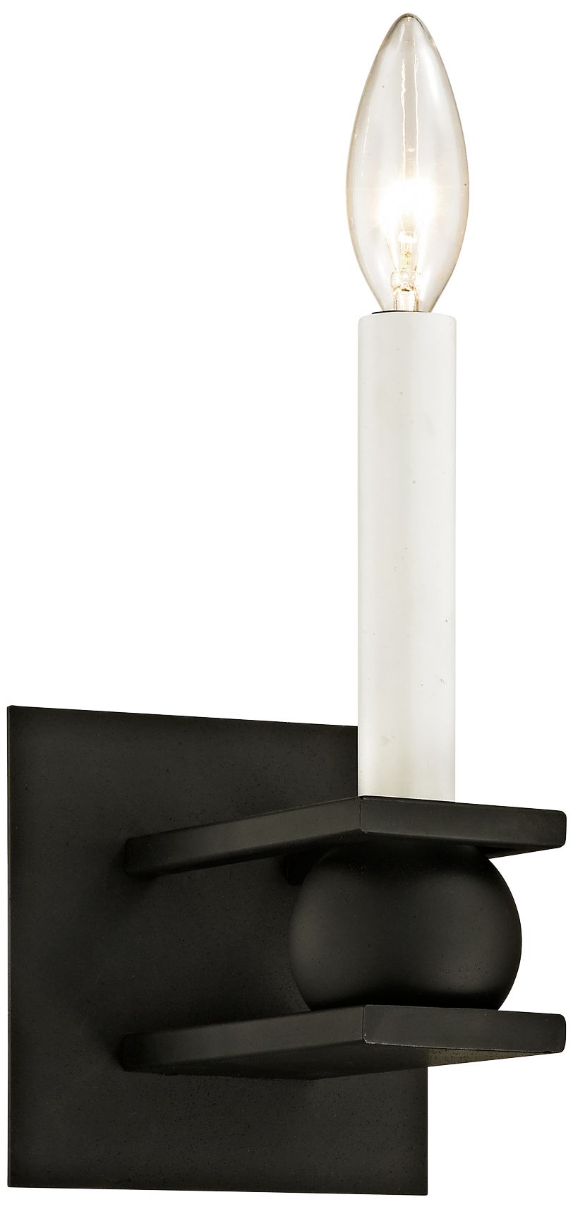 Sutton 11 1/2" High Textured Black Wall Sconce
