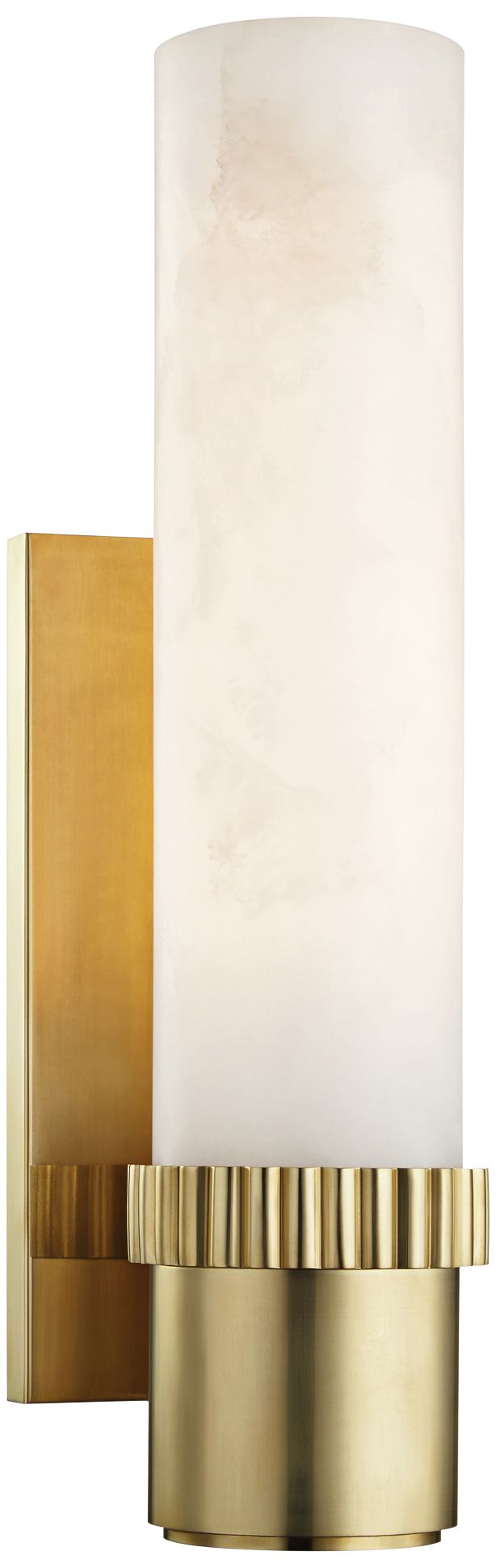 Hudson Valley Argon 15" High Aged Brass LED Wall Sconce