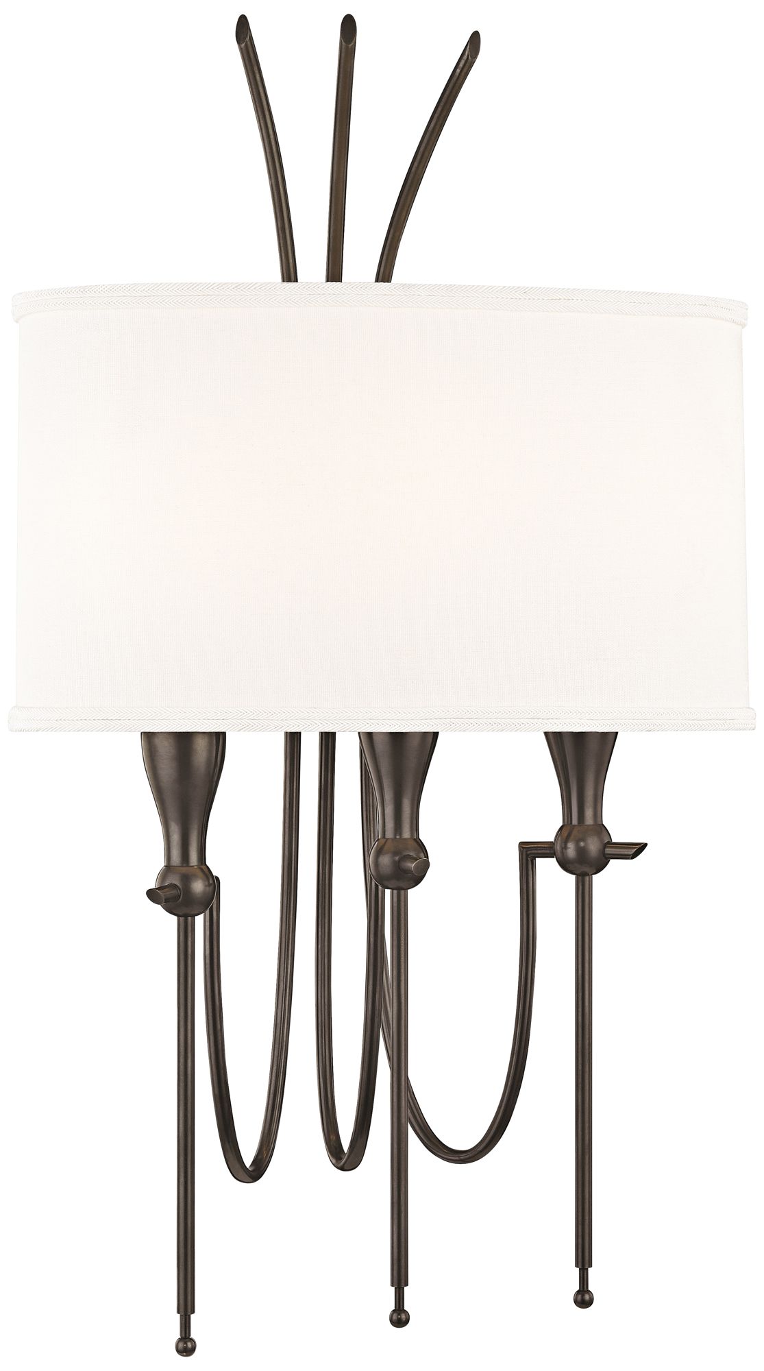 Damaris 23 1/2" High Old Bronze 3-Light Wall Sconce