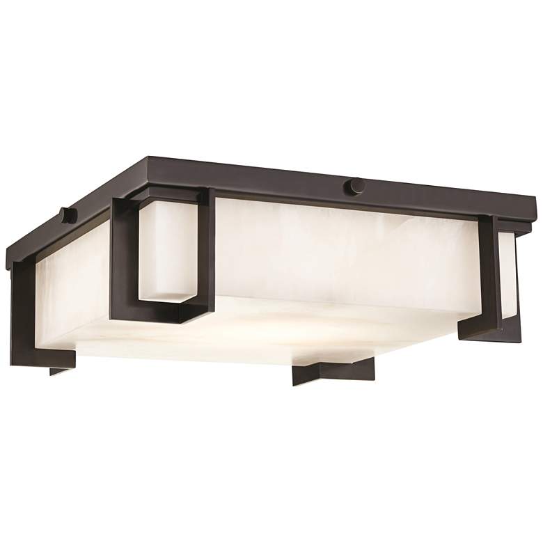 Hudson Valley Delmar 13&quot; Wide Old Bronze LED Ceiling Light