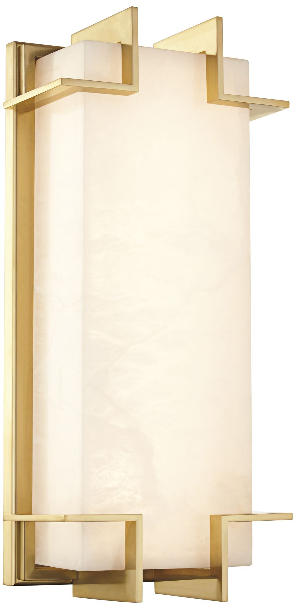 Hudson Valley Delmar 14 3/4" High Aged Brass LED Wall Sconce