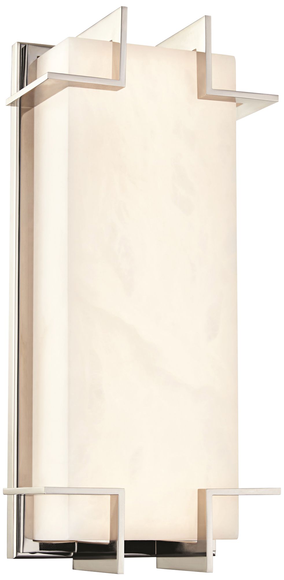 Delmar 14 3/4" High Polished Nickel LED Wall Sconce