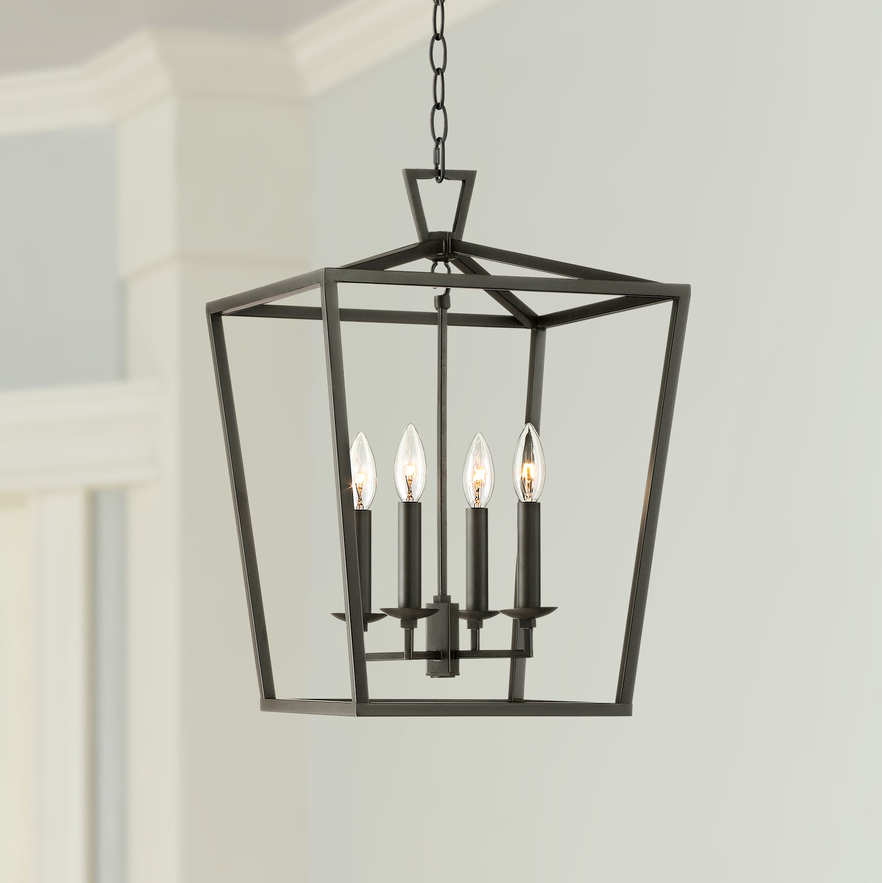 Details About Oiled Bronze Foyer Pendant Chandelier 14 Lantern 4 Light Fixture Dining Room