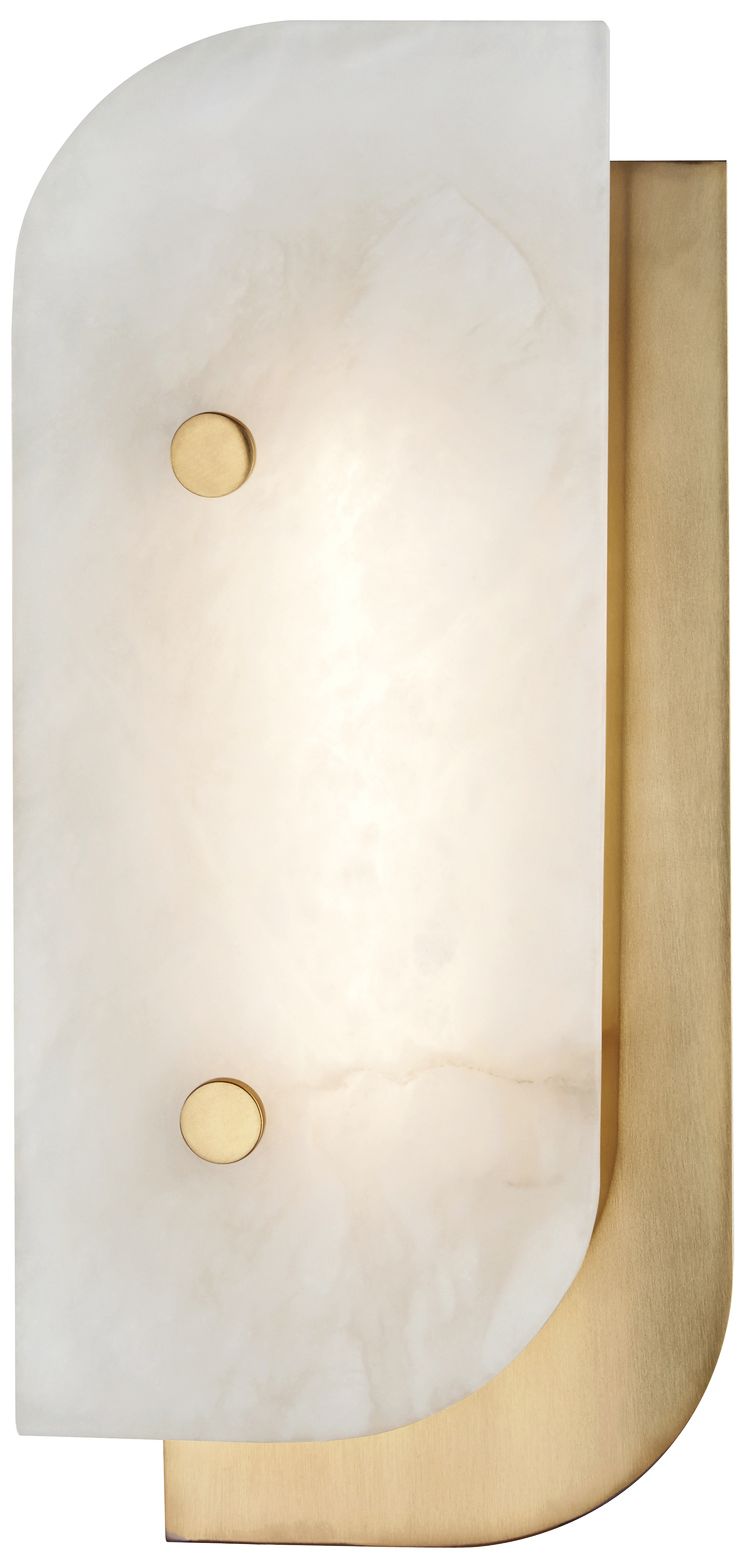 Hudson Valley Yin and Yang 13"H Aged Brass LED Wall Sconce