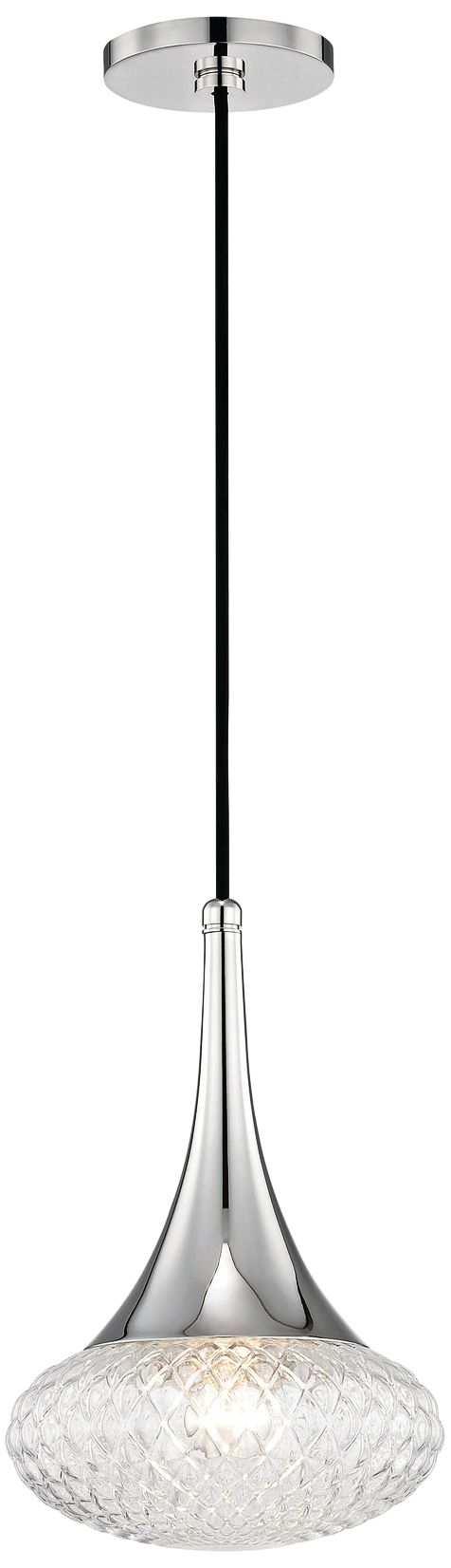 Mitzi Bella 8 1/2" Wide Polished Nickel Mini Pendant