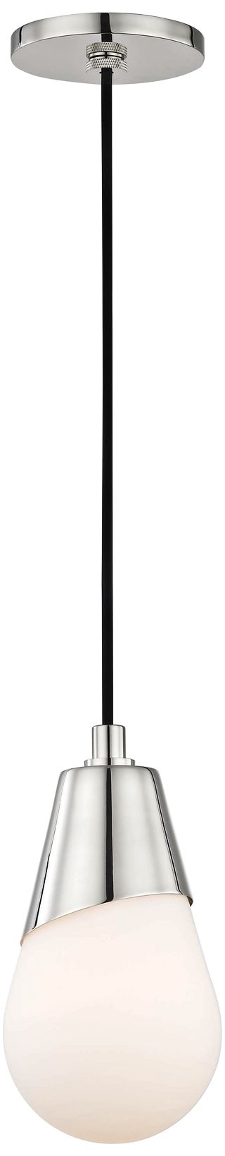 Mitzi Cora 5" Wide Polished Nickel Mini Pendant