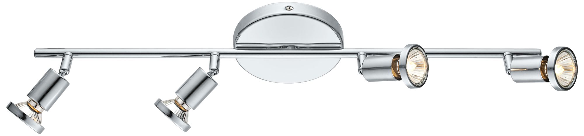 Eglo Buzz 4Light Chrome Track Fixture 45M62 Lamps Plus