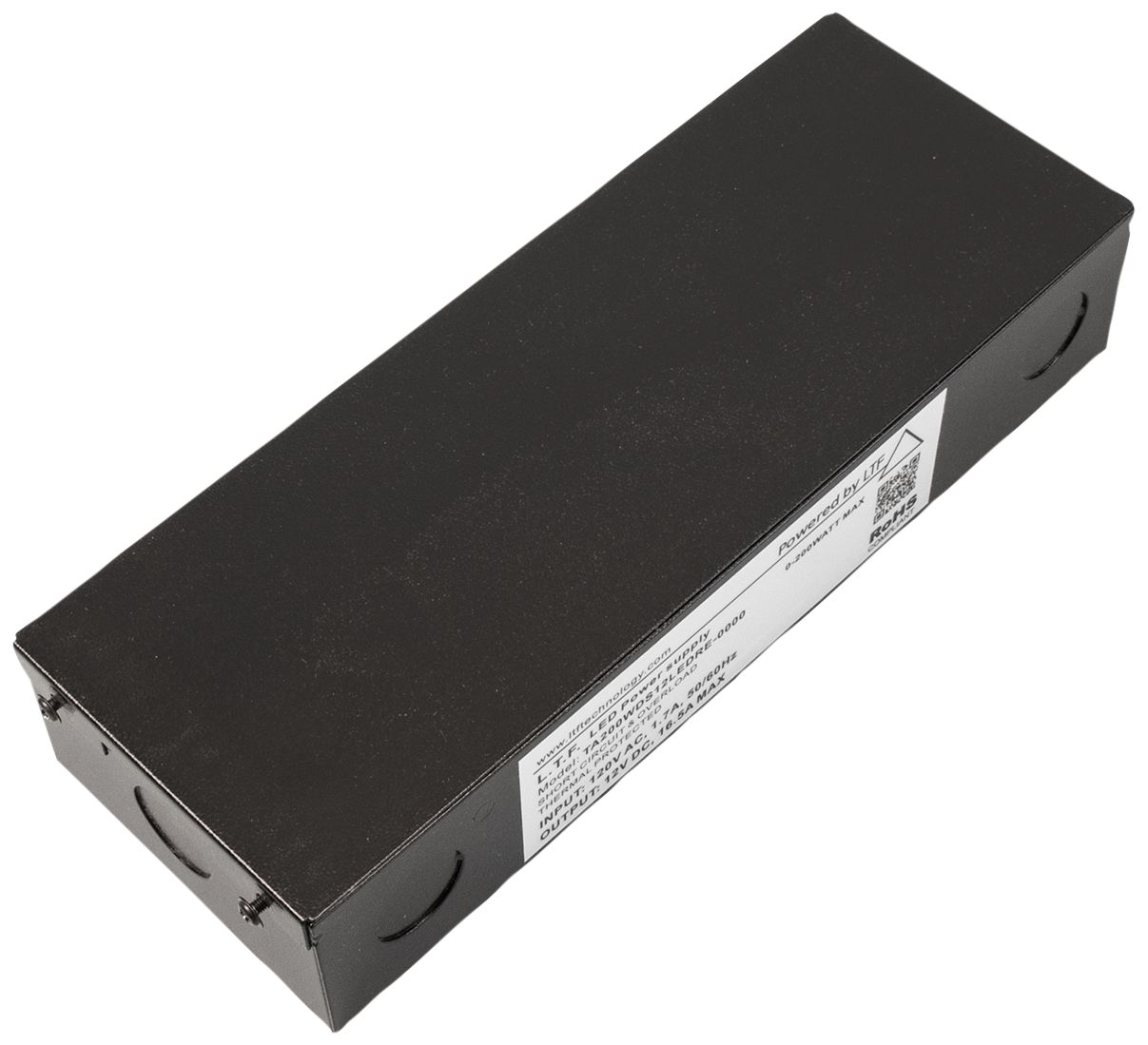 SlimEdge 3.5" Wide Black 12VDC 100W LED Dimmable Power Supply