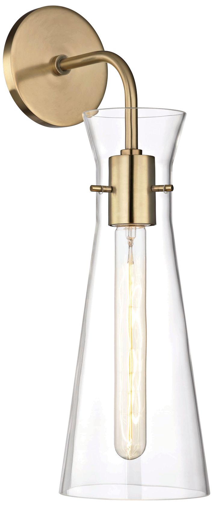 Mitzi Anya 18 1/2" High Aged Brass Wall Sconce