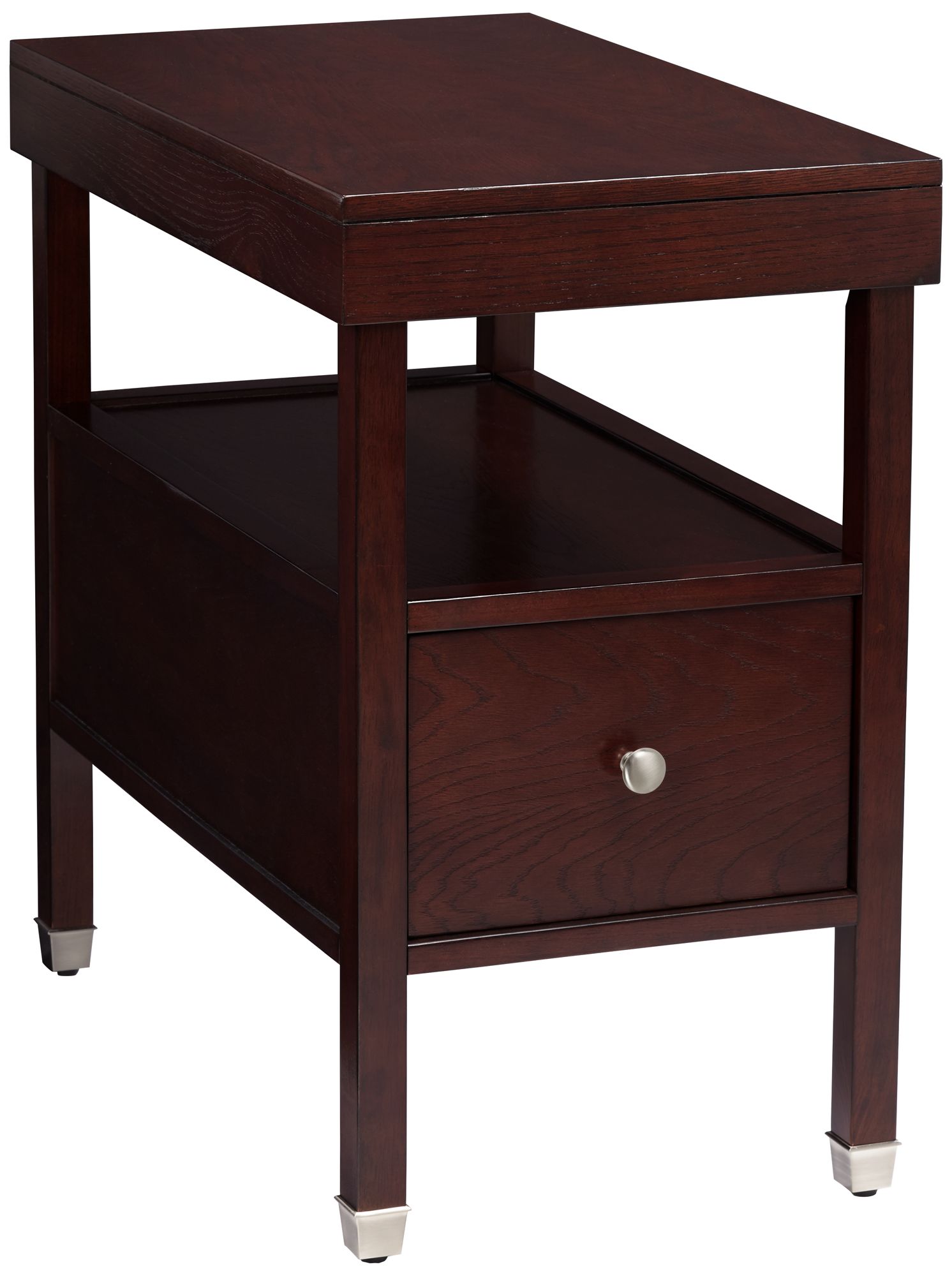 Huntley Espresso 15 1/4" Wide Narrow Chairside Accent Table 45P38