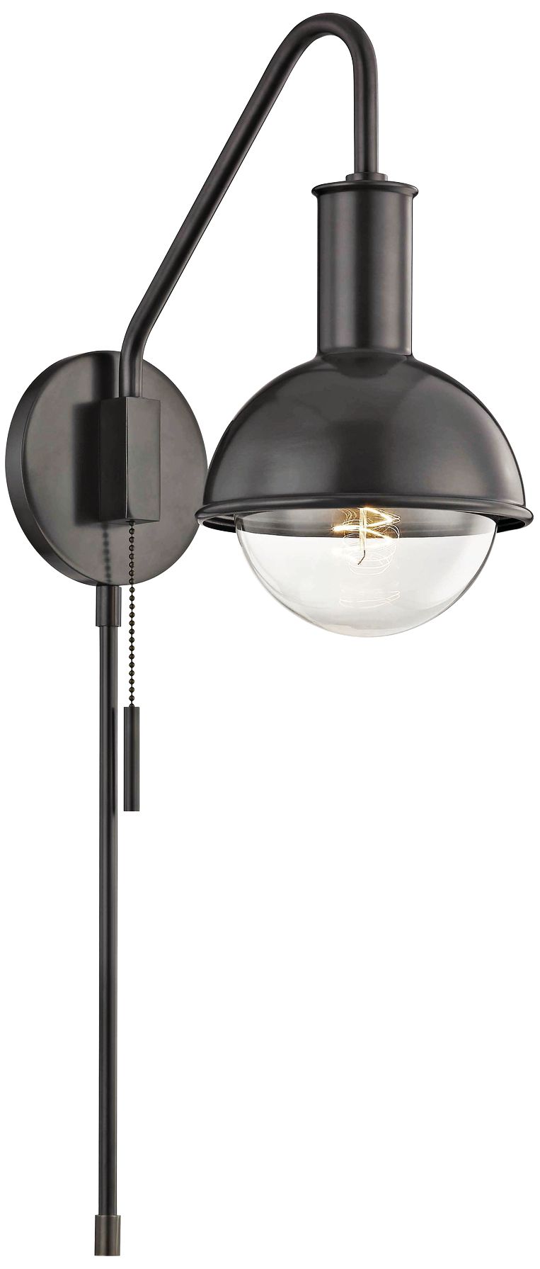 Hudson Valley Mitzi Riley Old Bronze Swing Arm Wall Lamp