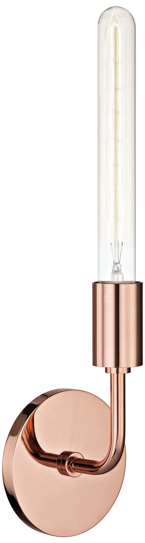 Mitzi Ava 16 1/2" High Polished Copper Wall Sconce