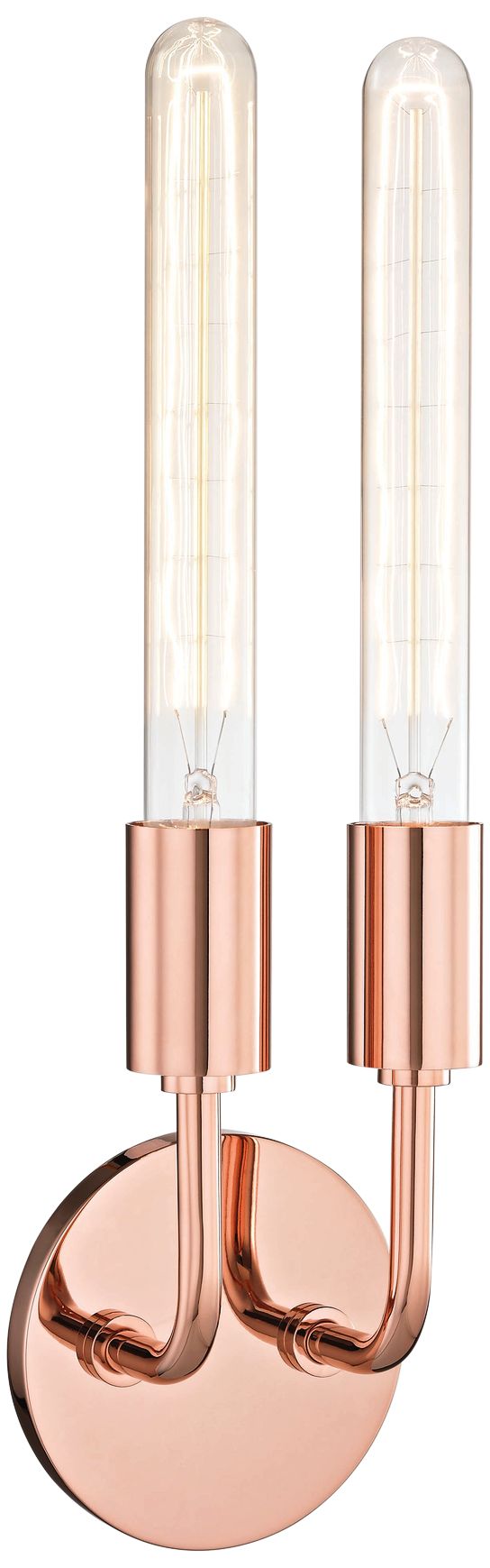 Mitzi Ava 16 1/2" High Polished Copper 2-Light Wall Sconce