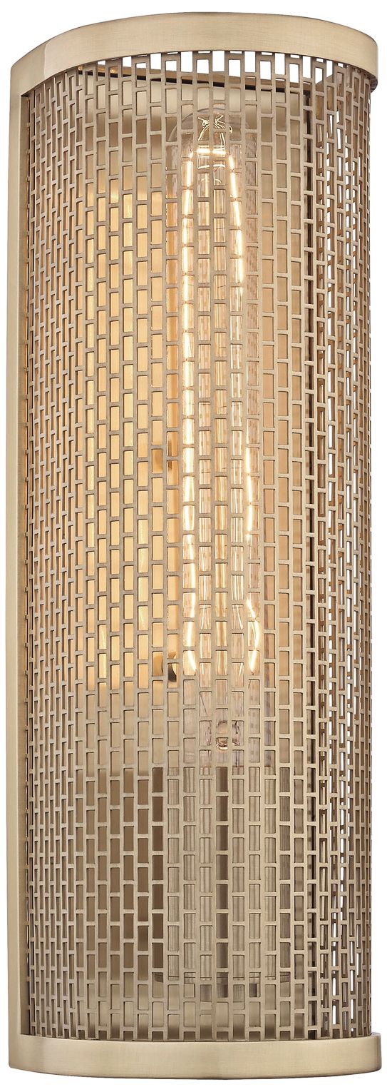 Mitzi Britt 13" High Aged Brass Wall Sconce